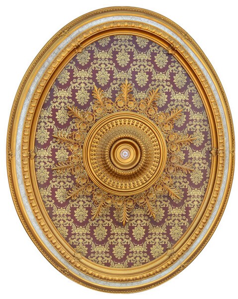Brocade Oval Chandelier Ceiling Medallion Collection Various Styles